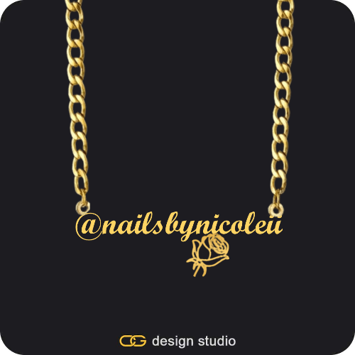 The Essential Name Necklace: Cuban chain