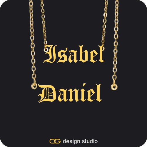 The Essential Name Necklace: Double Layer