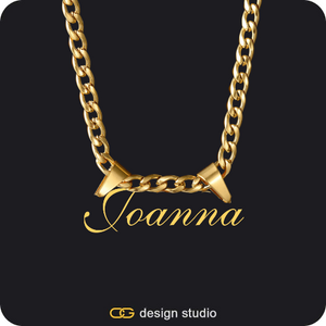 The Essential Name Necklace: Double Loop