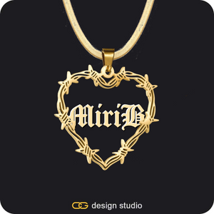 Bichota Heart Name Necklace