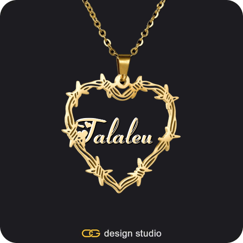 Bichota Heart Name Necklace