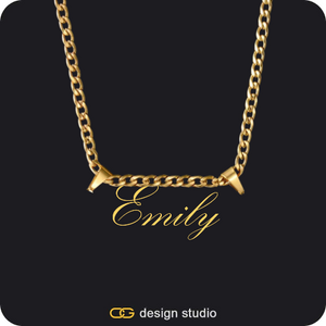 The Essential Name Necklace: Double Loop