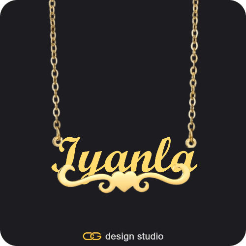The Essential Name Necklace: Underline
