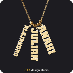 The Cascade Multiple Name Necklace