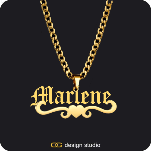 The Essential Name Necklace: Underline
