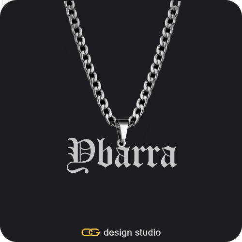 The Essential Name Necklace: Cuban chain