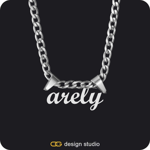 The Essential Name Necklace: Double Loop