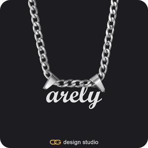 The Essential Name Necklace: Double Loop