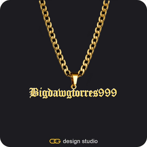 The Mens Essential Name Necklace