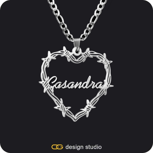 Bichota Heart Name Necklace