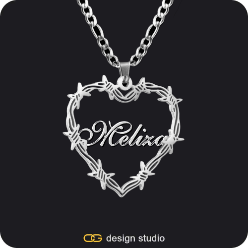 Bichota Heart Name Necklace