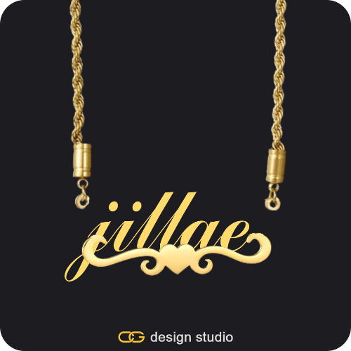 The Essential Name Necklace: Underline