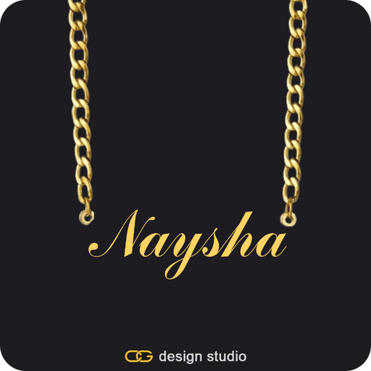 The Essential Name Necklace: Cuban chain