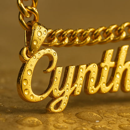 The Bold - Collar con nombre y colgante