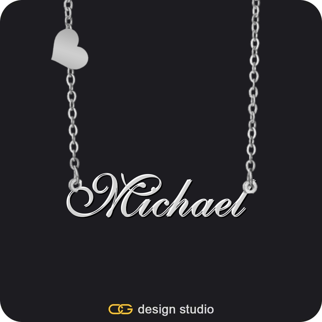 Clover Initial Necklace - M / 16 inch,The Essential Name Necklace: Charm