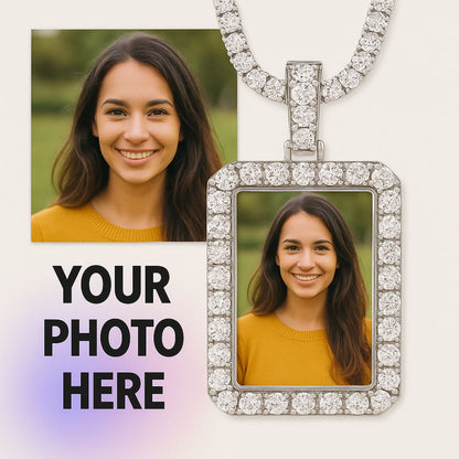 Custom Rectangle Photo Pendant