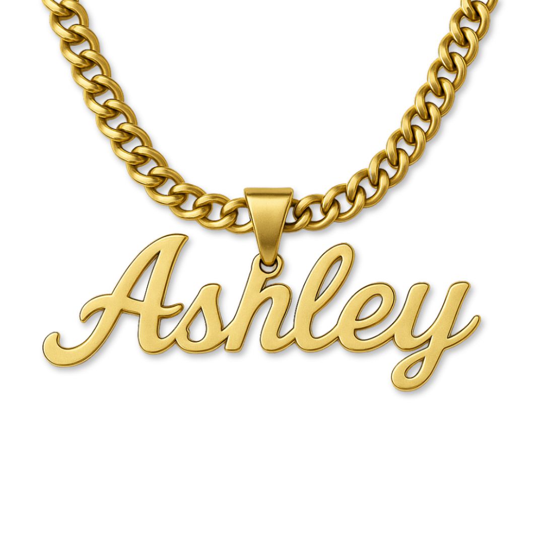 The Essential Name Necklace: Looped