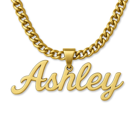 The Essential Name Necklace: Looped