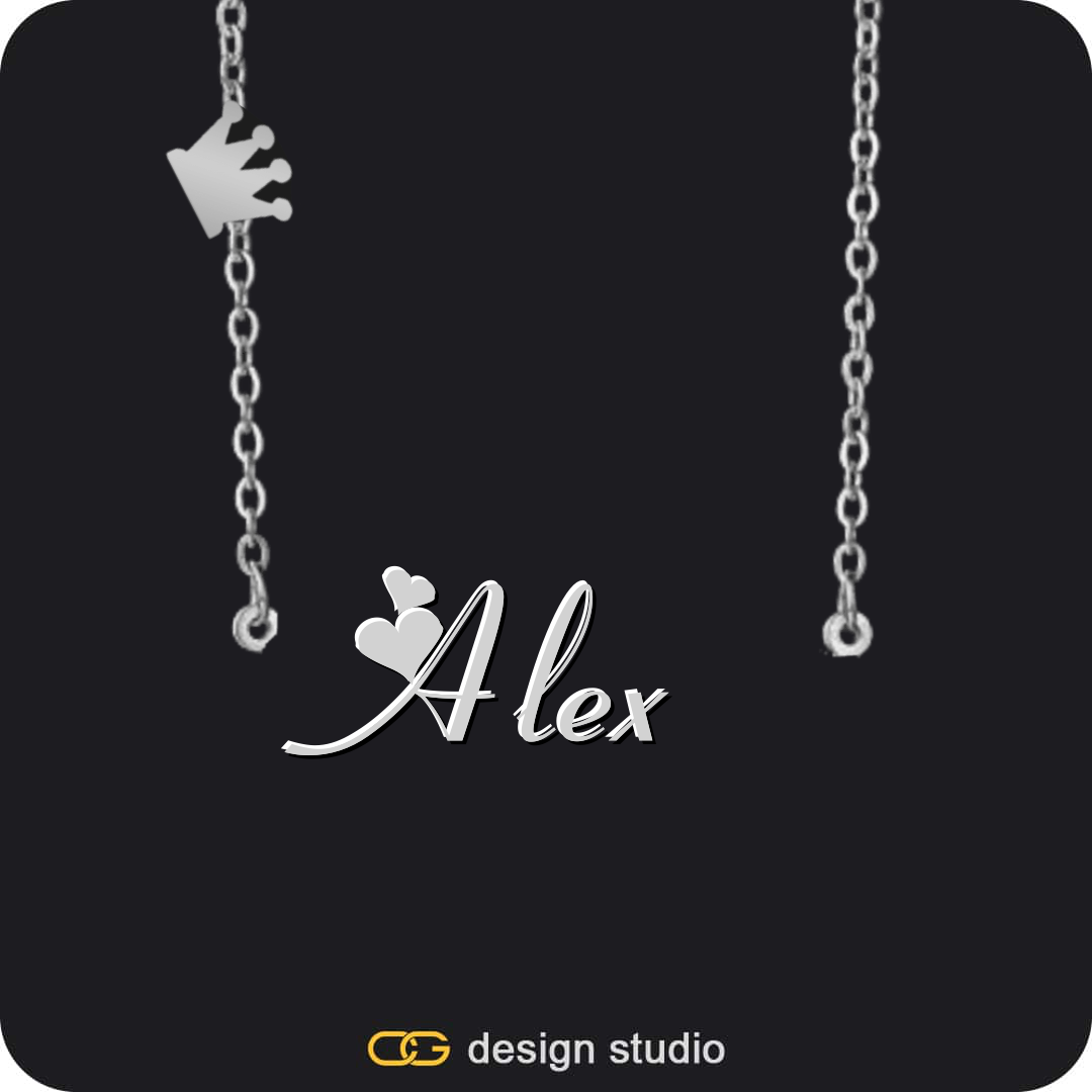 The Essential Name Necklace: Charm