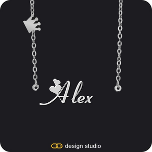 The Essential Name Necklace: Charm
