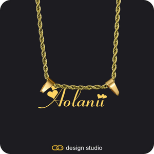 The Essential Name Necklace: Double Loop