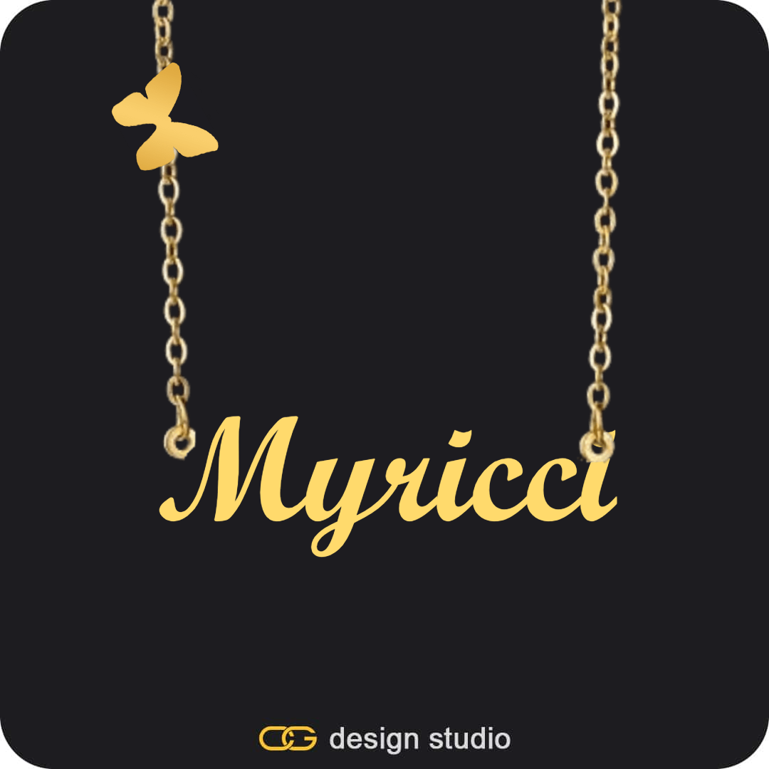 The Essential Name Necklace: Charm