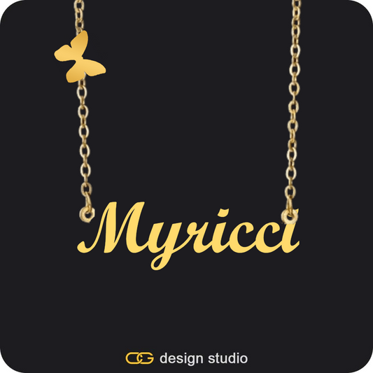 The Essential Name Necklace: Charm