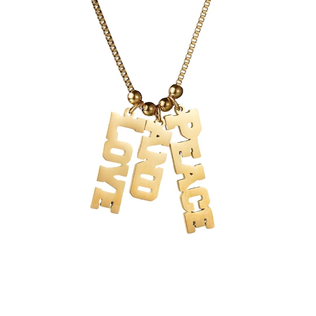 The Cascade Multiple Name Necklace