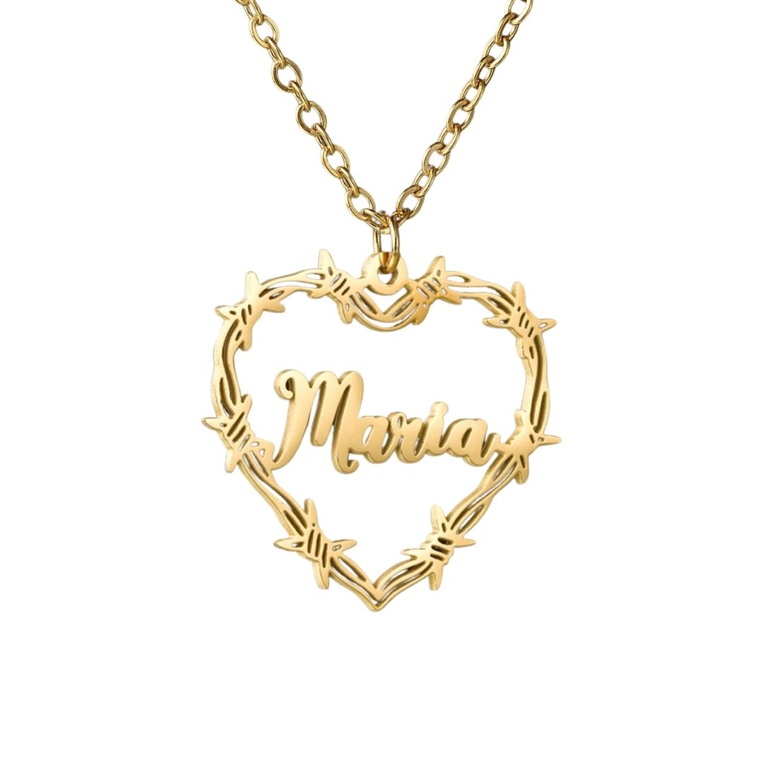 Bichota Heart Name Necklace