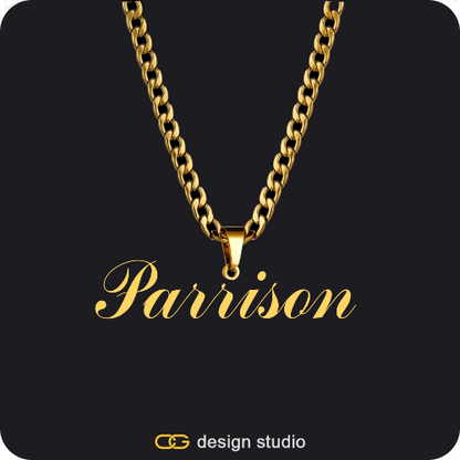 The Essential Name Necklace: Looped,Item Personalization,The Essential Name Necklace: Looped,Item Personalization