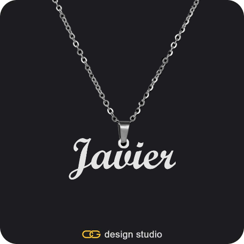 The Essential Name Necklace: Looped