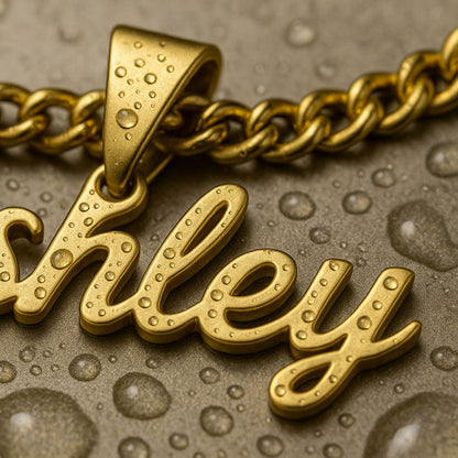 The Essential Name Necklace: Looped