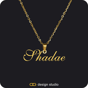 The Essential Name Necklace: Looped