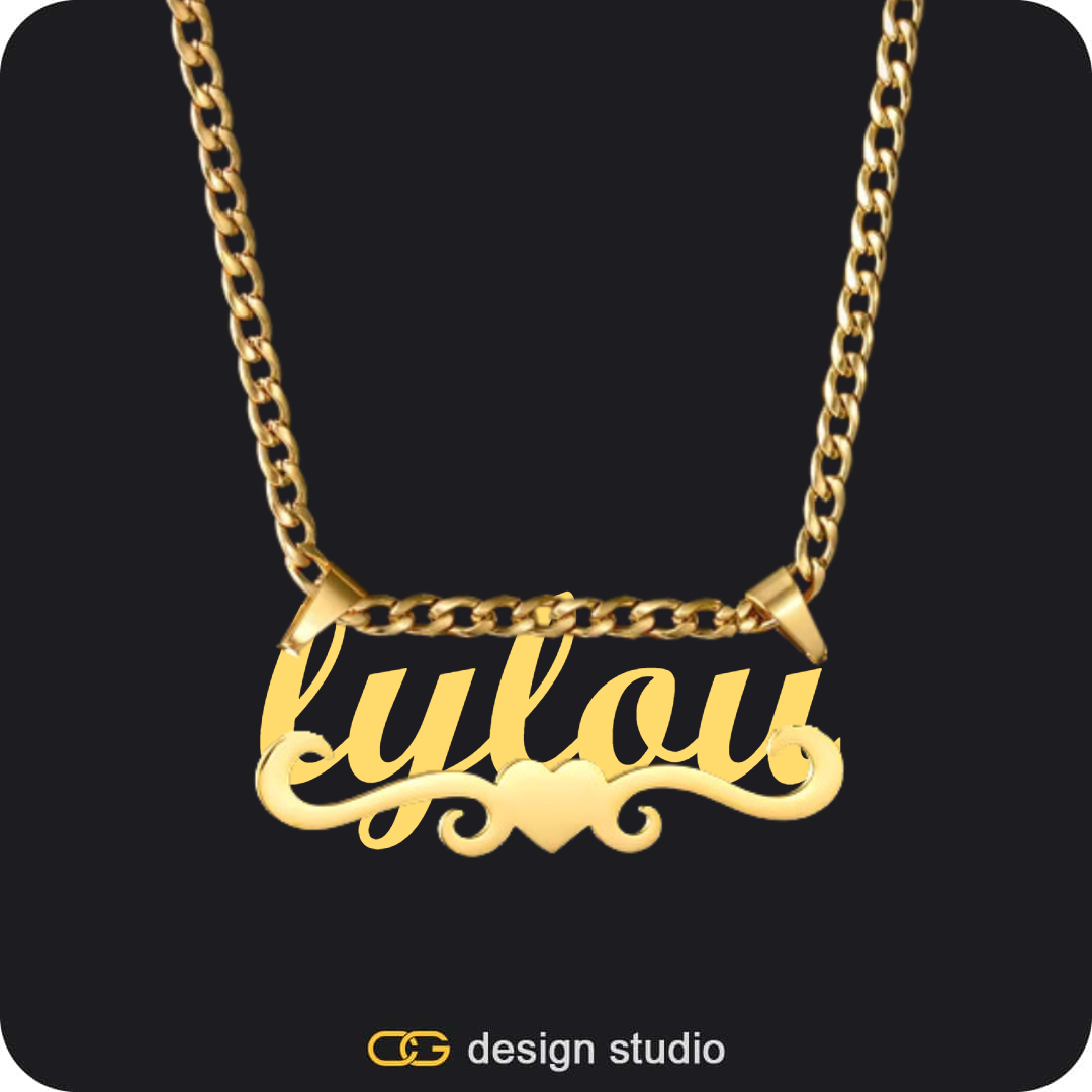 The Essential Name Necklace: Underline,Item Personalization