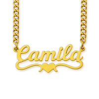 The Essential Name Necklace: Underline