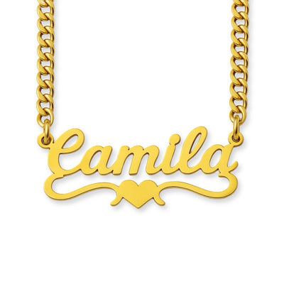 The Essential Name Necklace: Underline