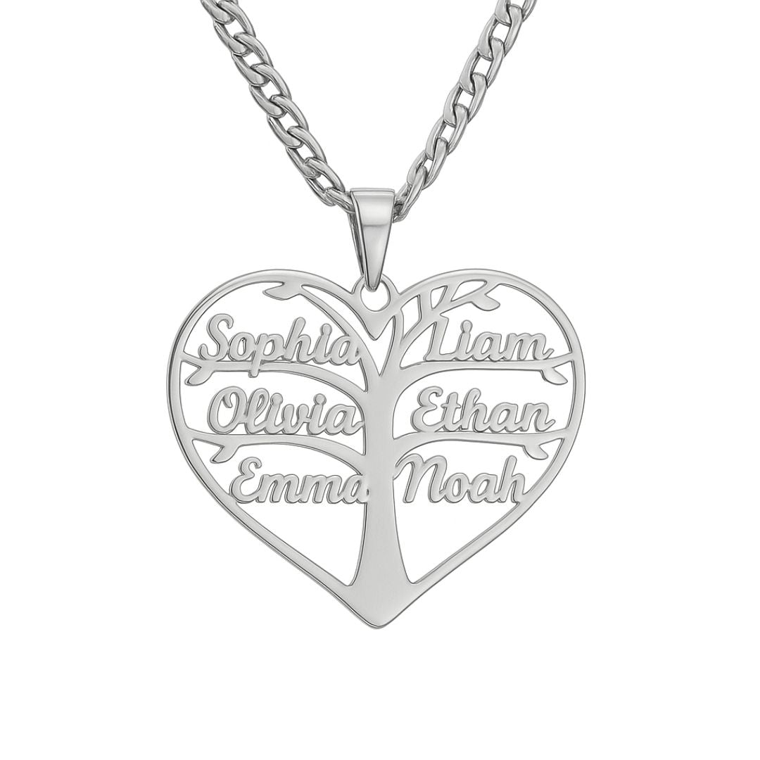 Custom Family Tree Names Necklace
