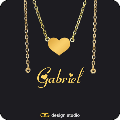 The Essential Name Necklace: Double Layer,The Essential Name Necklace: Double Layer