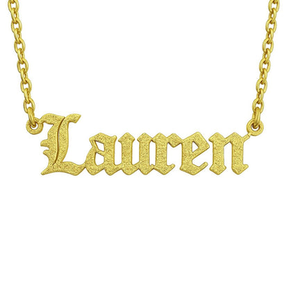 The Essential Name Necklace: Glitter