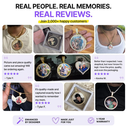 Custom Photo Pendant: Wings
