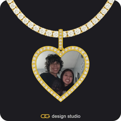 Clover Initial Necklace - A / 18 inch,Custom Photo Pendant - Gold / Heart / Tennis,The Essential Name Necklace