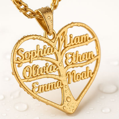 Custom Family Tree Names Necklace