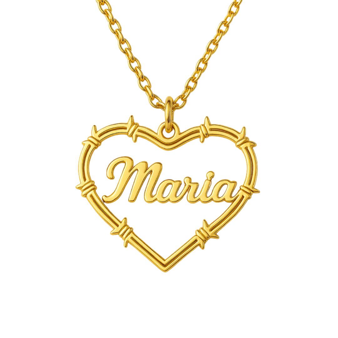 Bichota Heart Name Necklace