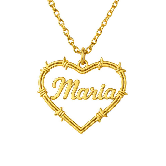 Bichota Heart Name Necklace