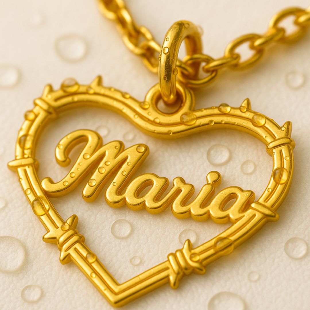 Bichota Heart Name Necklace