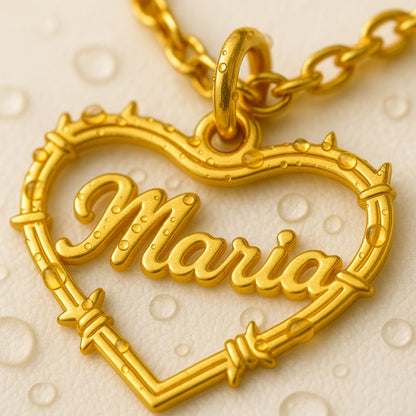 Bichota Heart Name Necklace