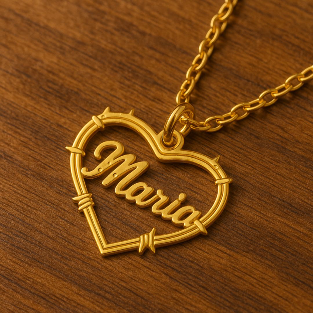 Bichota Heart Name Necklace
