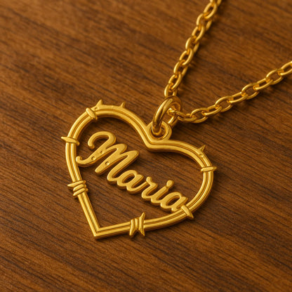 Bichota Heart Name Necklace