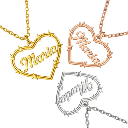 Bichota Heart Name Necklace