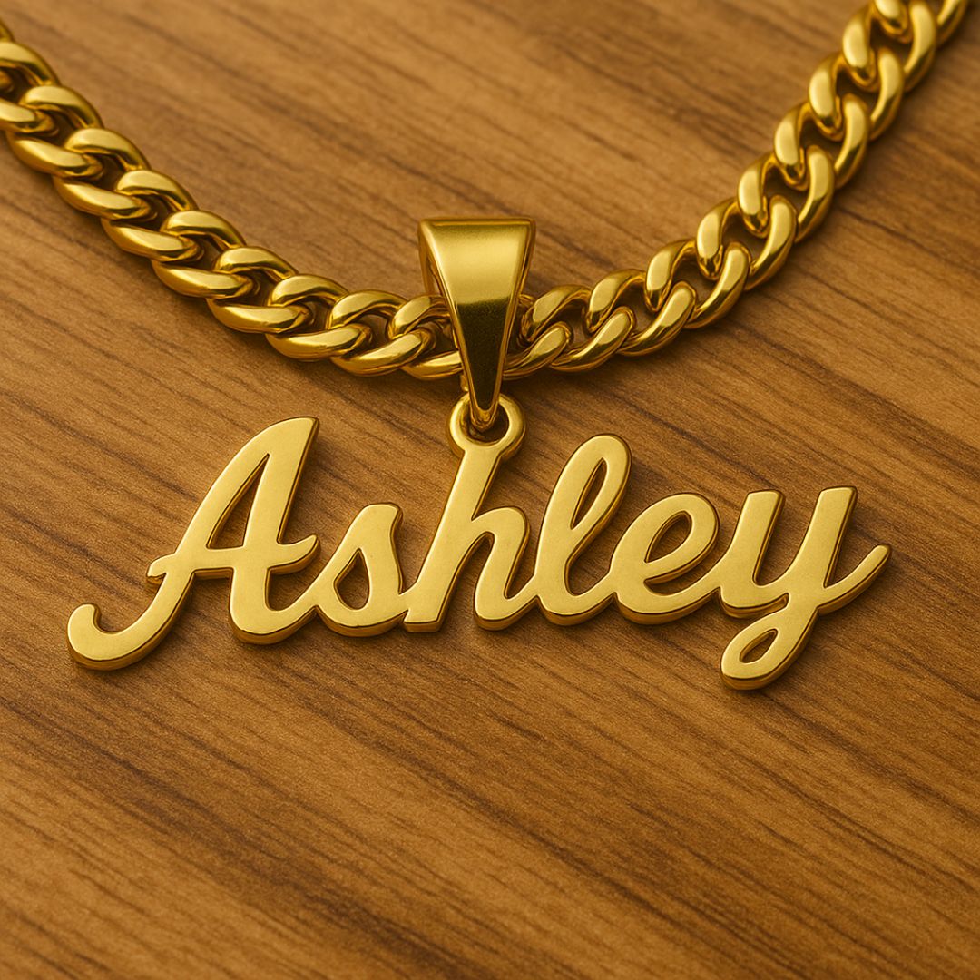 The Essential Name Necklace: Looped